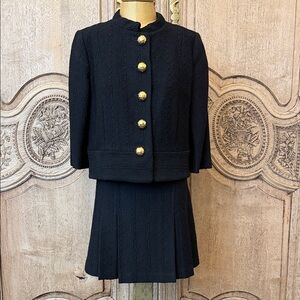 Milly Timeless Elegant Black Women's 2 Piece Suit